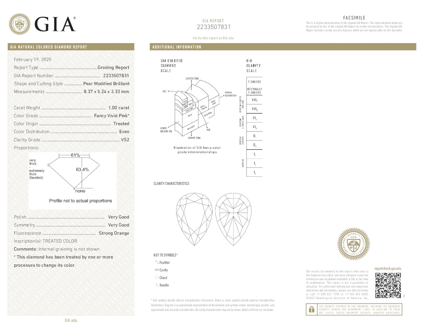 18K White Gold Statement Ring With 1 Carat Fancy Coloured Diamond