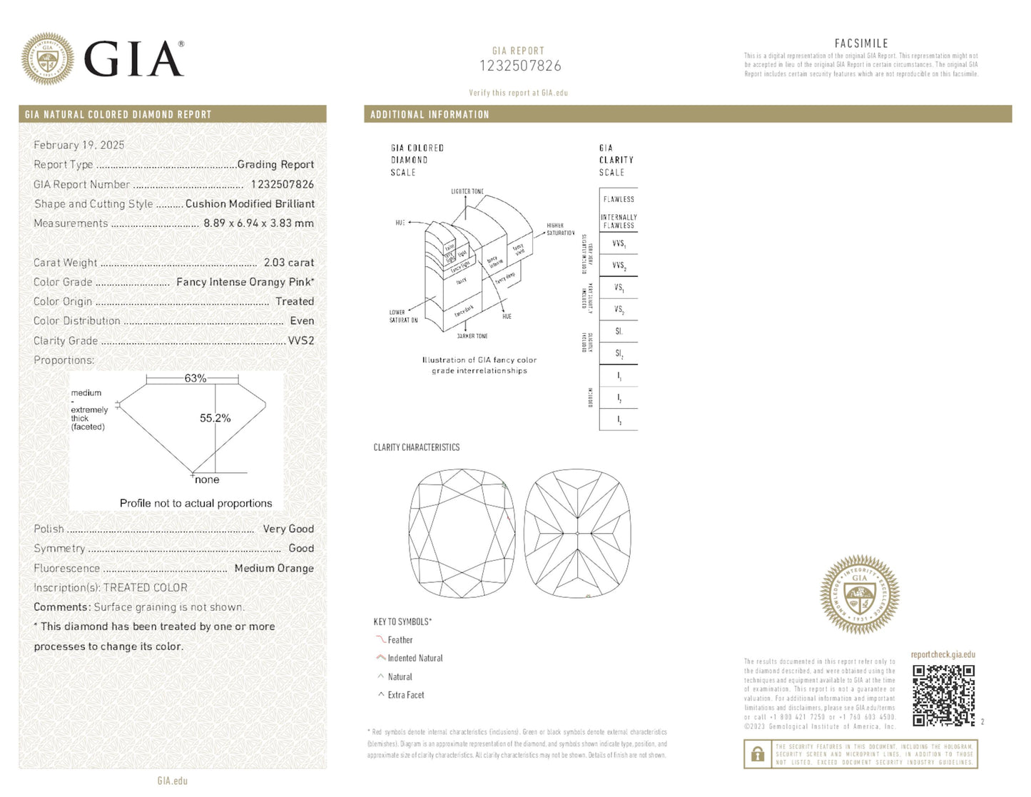 18K White Gold Statement Ring With 2.03 Carat Fancy Coloured Diamond