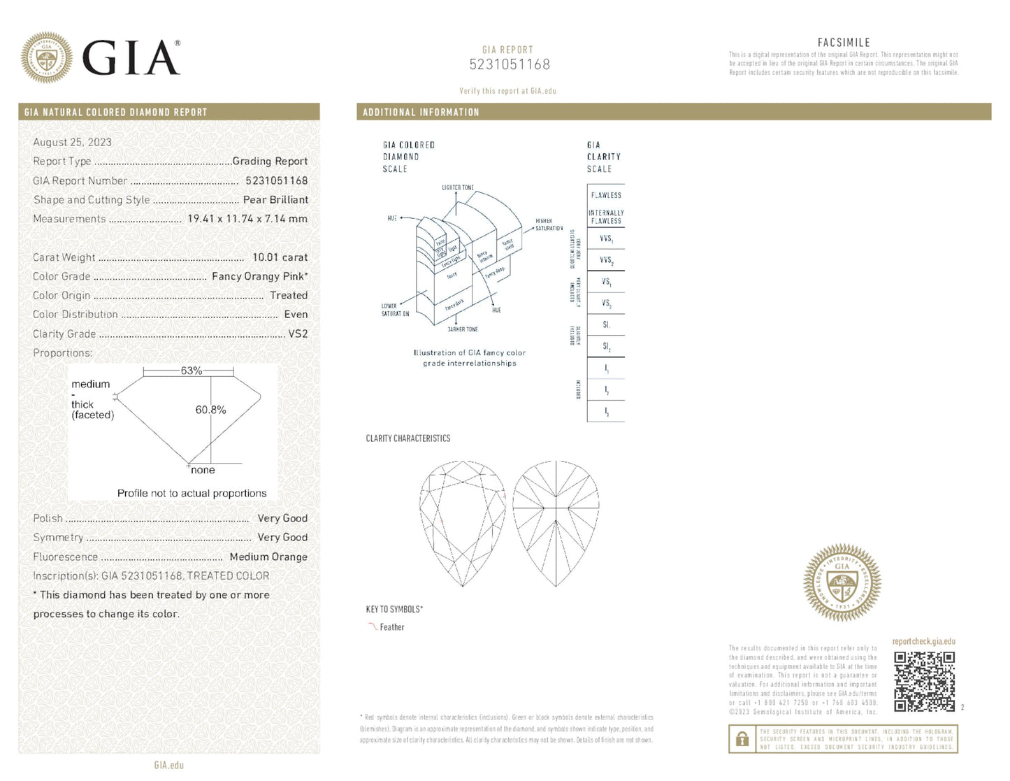 20.20ct Fancy Vivid Pink Pearshape Earrings (Treated Color)Natural Diamonds