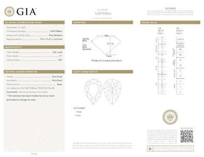 20.20ct Fancy Vivid Pink Pearshape Earrings (Treated Color)Natural Diamonds