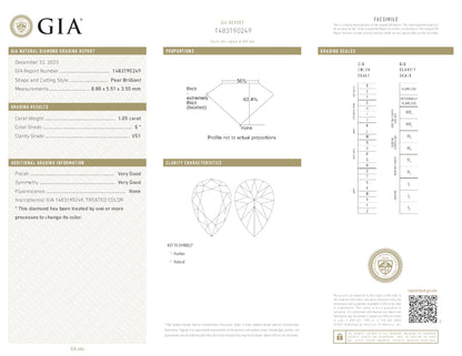 20.20ct Fancy Vivid Pink Pearshape Earrings (Treated Color)Natural Diamonds