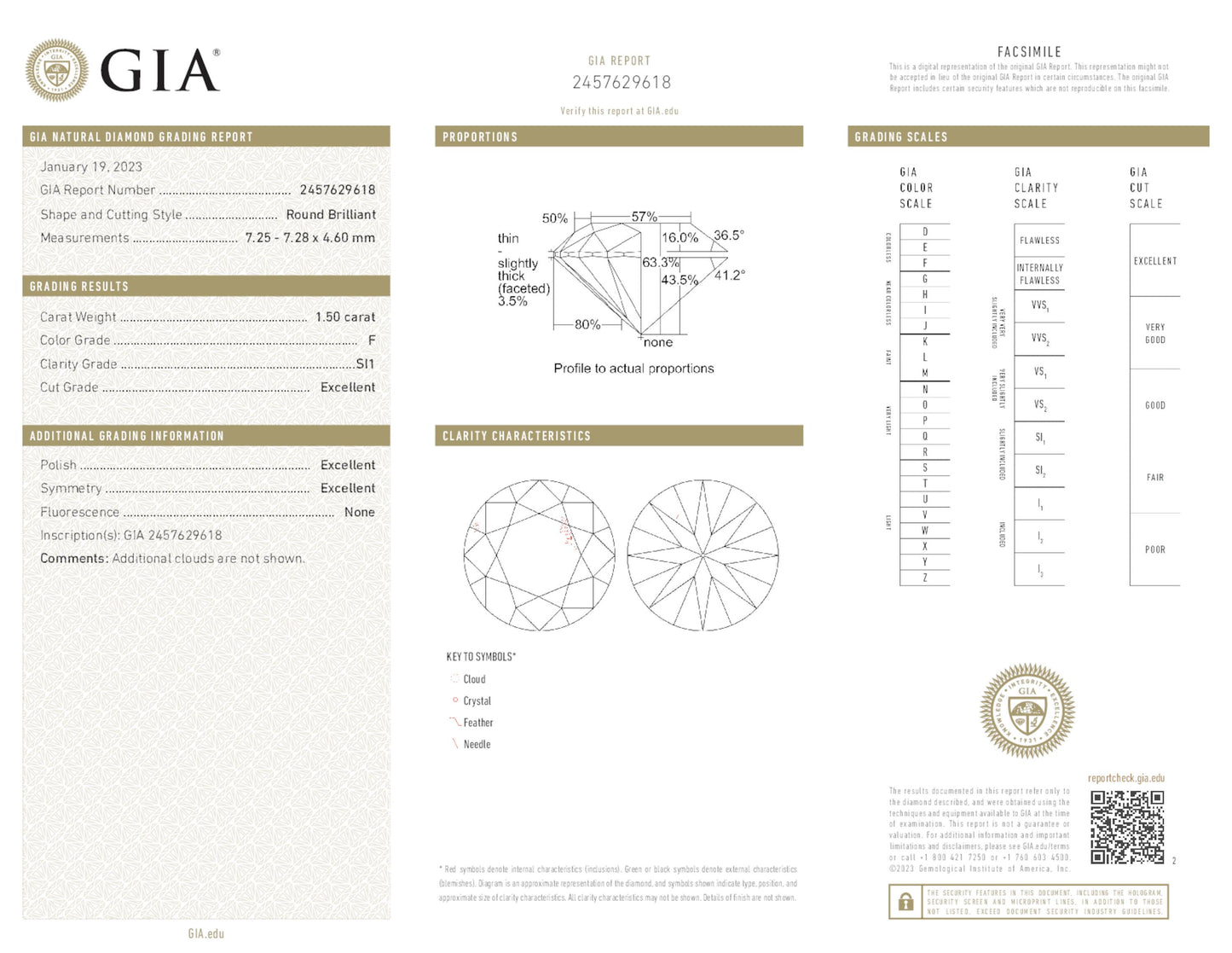 18K White Gold Stud Earrings With 3 Total Carat Weight Natural Diamond