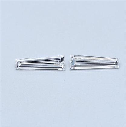 0.65 TCW Pair of Tapered Baguette Natural Loose Diamond
