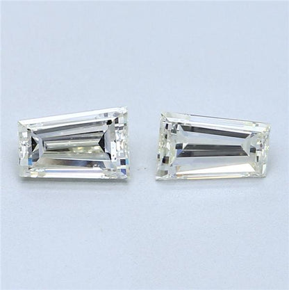 1.29 TCW Pair of Tapered Baguette Natural Loose Diamonds
