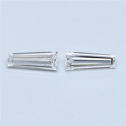 0.81 TCW Pair of Tapered Baguette Natural Loose Diamond