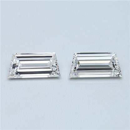 1.17 TCW Pair of Trapeze Natural Loose Diamonds
