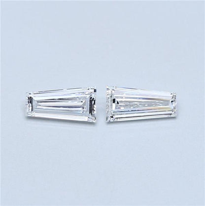 0.81 TCW Pair of Tapered Baguette Natural Loose Diamond